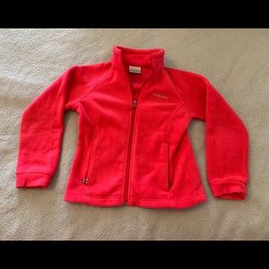 Columbia size Small 7/8 fleece jacket - Hot Pink